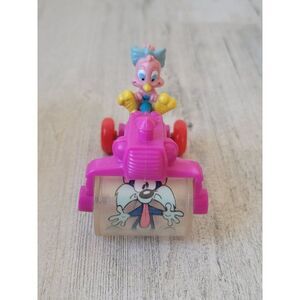 Pink bird steam roller cat car 1992 vintage toy figure